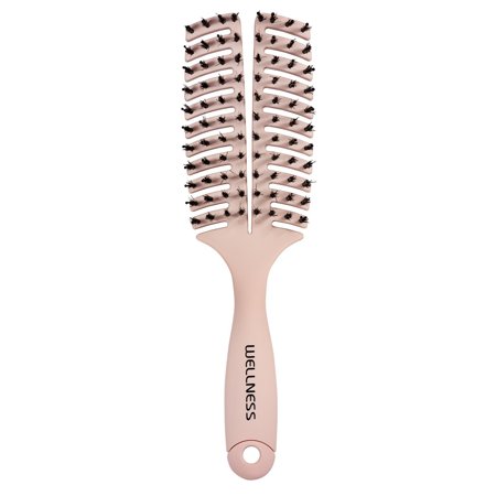 WELLNESS PREMIUM PRODUCTS flat pink hair brush - medium